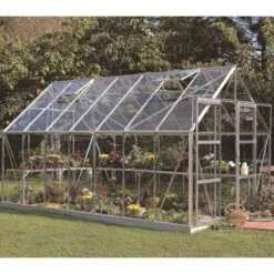 Serre De Jardin 11,5m² Magnum 148 En Aluminium Et Verre Horticole 3mm - Halls -Jardin Serre Boutique serre de jardin 115m magnum 148 en aluminium et verre horticole 3mm halls 2