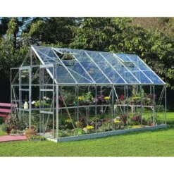 Serre De Jardin 11,5m² Magnum 148 En Aluminium Et Verre Horticole 3mm - Halls