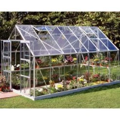 Serre De Jardin 11,5m² Magnum 148 En Aluminium Et Verre Horticole 3mm - Halls -Jardin Serre Boutique serre de jardin 115m magnum 148 en aluminium et verre horticole 3mm halls 5