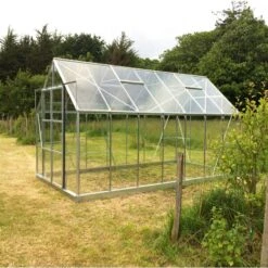 Serre De Jardin 11,5m² Magnum 148 En Aluminium Et Verre Trempé 3mm - Halls -Jardin Serre Boutique serre de jardin 115m magnum 148 en aluminium et verre trempe 3mm halls 3