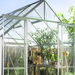 Serre De Jardin 11,5m² Magnum 148 En Aluminium Et Verre Trempé 3mm - Halls -Jardin Serre Boutique serre de jardin 115m magnum 148 en aluminium et verre trempe 3mm halls 7