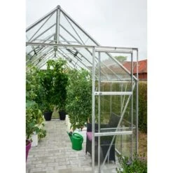 Serre De Jardin 11,5m² Magnum 148 En Aluminium Et Verre Trempé 3mm - Halls -Jardin Serre Boutique serre de jardin 115m magnum 148 en aluminium et verre trempe 3mm halls 8