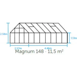 Serre De Jardin 11,5m² Magnum 148 En Aluminium Noir Et Verre Trempé 3mm - Halls 8 Serre De Jardin 11,5m² Magnum 148 En Aluminium Noir Et Verre Trempé 3mm - Halls -Jardin Serre Boutique serre de jardin 115m magnum 148 en aluminium noir et verre trempe 3mm halls 2