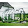 Serre De Jardin 11,5m² Magnum 148 En Aluminium Vert Et Verre Trempé 3mm - Halls -Jardin Serre Boutique serre de jardin 115m magnum 148 en aluminium vert et verre trempe 3mm halls