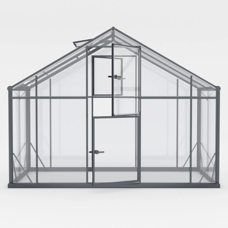 Serre De Jardin 12,5m² En Aluminium Noir Et Verre Trempé Sanus UP! XL12 - Gampre 5 Serre De Jardin 12,5m² En Aluminium Noir Et Verre Trempé Sanus UP! XL12 - Gampre – Image 3