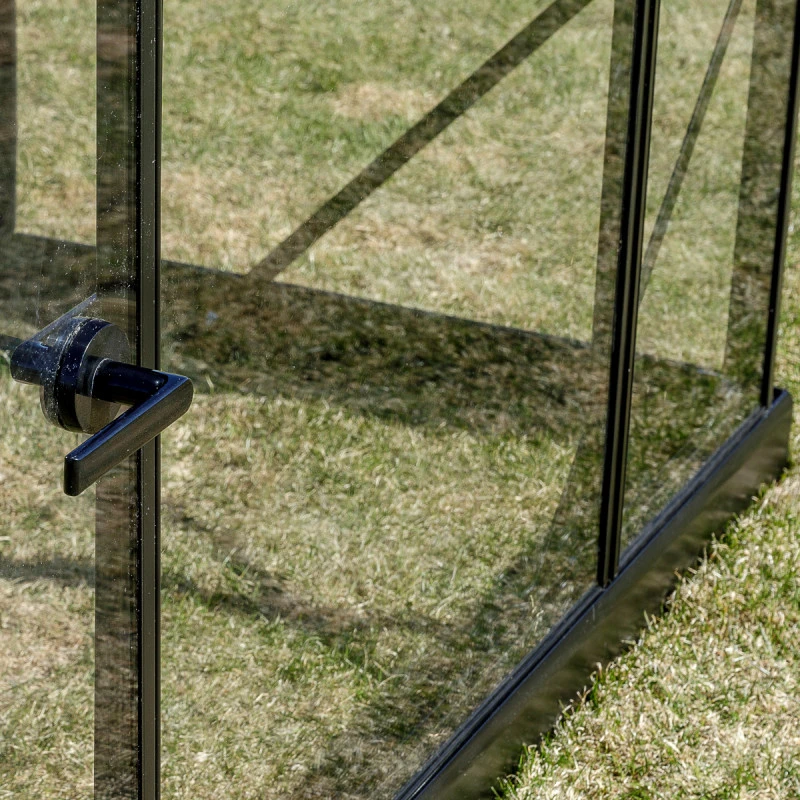 Serre De Jardin 12,5m² En Aluminium Noir Et Verre Trempé Sanus UP! XL12 - Gampre 7 Serre De Jardin 12,5m² En Aluminium Noir Et Verre Trempé Sanus UP! XL12 - Gampre – Image 5