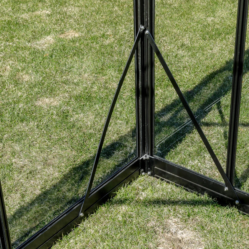 Serre De Jardin 12,5m² En Aluminium Noir Et Verre Trempé Sanus UP! XL12 - Gampre 11 Serre De Jardin 12,5m² En Aluminium Noir Et Verre Trempé Sanus UP! XL12 - Gampre – Image 9