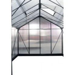 Serre De Jardin 13,2m² Anthracite Polycarbonate 4mm + Embase Green Protect 21 Serre De Jardin 13,2m² Anthracite Polycarbonate 4mm + Embase Green Protect -Jardin Serre Boutique serre de jardin 132m anthracite polycarbonate 4mm embase green protect 6