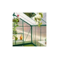 Serre De Jardin 13,2m² Verte Polycarbonate 4mm + Embase Green Protect -Jardin Serre Boutique serre de jardin 132m verte polycarbonate 4mm embase green protect 15