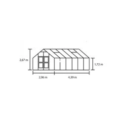 Serre De Jardin 13m² Aluminium Et Polycarbonate 10mm Premium – Juliana -Jardin Serre Boutique serre de jardin 13m aluminium et polycarbonate 10mm premium juliana 3