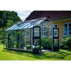 Serre De Jardin 13m² Aluminium Et Verre Trempé Premium - Juliana