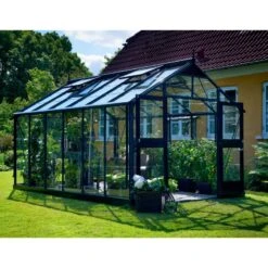 Serre De Jardin 13m² Anthracite Et Verre Trempé Premium - Juliana -Jardin Serre Boutique serre de jardin 13m anthracite et verre trempe premium juliana 8