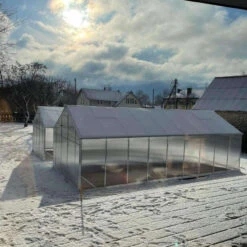 Serre De Jardin 14,3m² En Aluminium Et Polycarbonate 6mm Sanus L15 – Gampre