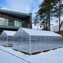 Serre De Jardin 14,3m² En Aluminium Et Polycarbonate 6mm Sanus UP! L15 – Gampre -Jardin Serre Boutique serre de jardin 143m en aluminium et polycarbonate 6mm sanus up l15 gampre 5