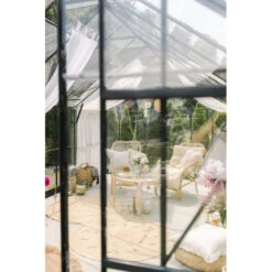 Serre De Jardin 14,52m² En Aluminium Anthracite Et Verre Trempé 4mm - Green Protect -Jardin Serre Boutique serre de jardin 1452m en aluminium anthracite et verre trempe 4mm green protect 13
