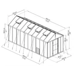Serre De Jardin 14,7m² En Polycarbonate 10mm Glory Premium – Palram - Canopia -Jardin Serre Boutique serre de jardin 147m en polycarbonate 10mm glory premium palram 13