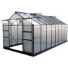 Serre De Jardin 15,03m² Anthracite PC 4mm + Embase Green Protect