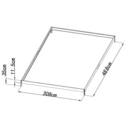 Serre De Jardin 15,03m² Verte PC 4mm + Embase Green Protect -Jardin Serre Boutique serre de jardin 1503m verte pc 4mm embase green protect 9