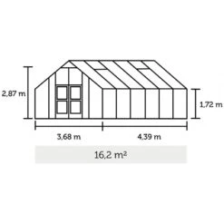 Serre De Jardin 16,2m² En Polycarbonate 10mm Gartner - Juliana 21 Serre De Jardin 16,2m² En Polycarbonate 10mm Gartner - Juliana -Jardin Serre Boutique serre de jardin 162m en polycarbonate 10mm gardener juliana 2