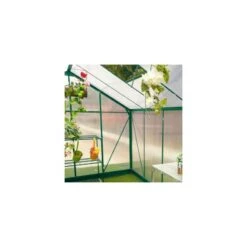 Serre De Jardin 16,9m² Verte En Polycarbonate 4mm + Embase Green Protect -Jardin Serre Boutique serre de jardin 169m verte en polycarbonate 4mm embase green protect 7