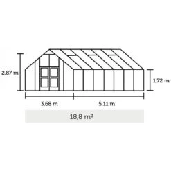 Serre De Jardin 18,8m² En Polycarbonate 10mm Gartner - Juliana -Jardin Serre Boutique serre de jardin 188m en polycarbonate 10mm gardener juliana 2