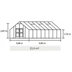 Serre De Jardin 21,4m² En Polycarbonate 10mm Gartner - Juliana -Jardin Serre Boutique serre de jardin 214m en polycarbonate 10mm gardener juliana 2