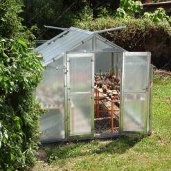 Serre De Jardin 249x306cm 7,62m² En Polycarbonate 8mm VARIANT J3 - Limes -Jardin Serre Boutique serre de jardin 249x306cm 762m en polycarbonate 6mm variant limes 3