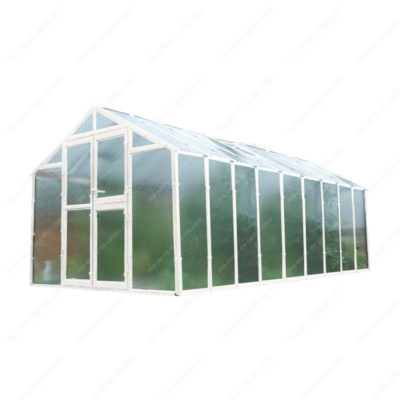Serre De Jardin 249x455cm 11,33m² En Verre Cathédrale 4mm PRIMUS Limes 4 Serre De Jardin 249x455cm 11,33m² En Verre Cathédrale 4mm PRIMUS Limes – Image 2