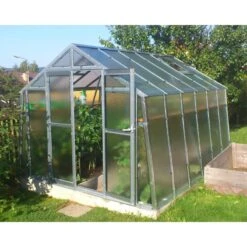 Serre De Jardin 276x306cm 8,45m² En Verre Cathédrale 4mm VARIANT - Limes -Jardin Serre Boutique serre de jardin 276x306cm 845m en verre cathedrale 4mm variant limes 1