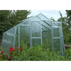 Serre De Jardin 276x306cm 8,45m² En Verre Cathédrale 4mm VARIANT - Limes -Jardin Serre Boutique serre de jardin 276x306cm 845m en verre cathedrale 4mm variant limes 4