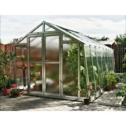 Serre De Jardin 276x406cm 11,2m² En Verre Cathédrale 4mm VARIANT K4 - Limes 11 Serre De Jardin 276x406cm 11,2m² En Verre Cathédrale 4mm VARIANT K4 - Limes -Jardin Serre Boutique serre de jardin 276x406cm 112m en verre cathedrale 4mm variant limes 4
