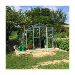 Serre De Jardin 303x303cm 9,18m² Verre Cathédrale 4mm VARIANT L3 - Limes -Jardin Serre Boutique serre de jardin 303x303cm 918m en verre cathedrale 4mm variant limes 4