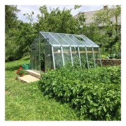 Serre De Jardin 303x303cm 9,18m² Verre Cathédrale 4mm VARIANT L3 - Limes -Jardin Serre Boutique serre de jardin 303x303cm 918m en verre cathedrale 4mm variant limes 5