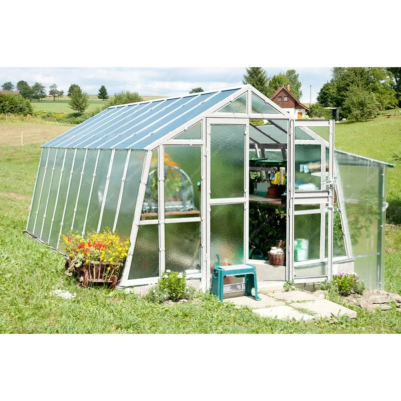 Serre De Jardin 303x452cm 13,69m² Verre Cathédrale 4mm PRIMUS L4,5 - Limes 4 Serre De Jardin 303x452cm 13,69m² Verre Cathédrale 4mm PRIMUS L4,5 - Limes – Image 2