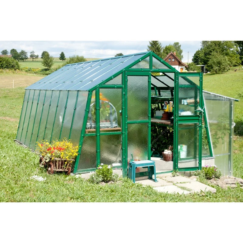 Serre De Jardin 303x452cm 13,69m² Verre Cathédrale 4mm PRIMUS L4,5 - Limes 7 Serre De Jardin 303x452cm 13,69m² Verre Cathédrale 4mm PRIMUS L4,5 - Limes – Image 5