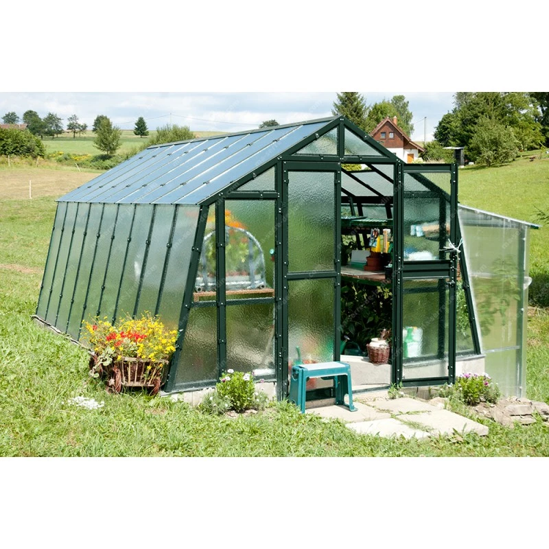 Serre De Jardin 303x452cm 13,69m² Verre Cathédrale 4mm PRIMUS L4,5 - Limes 8 Serre De Jardin 303x452cm 13,69m² Verre Cathédrale 4mm PRIMUS L4,5 - Limes – Image 6