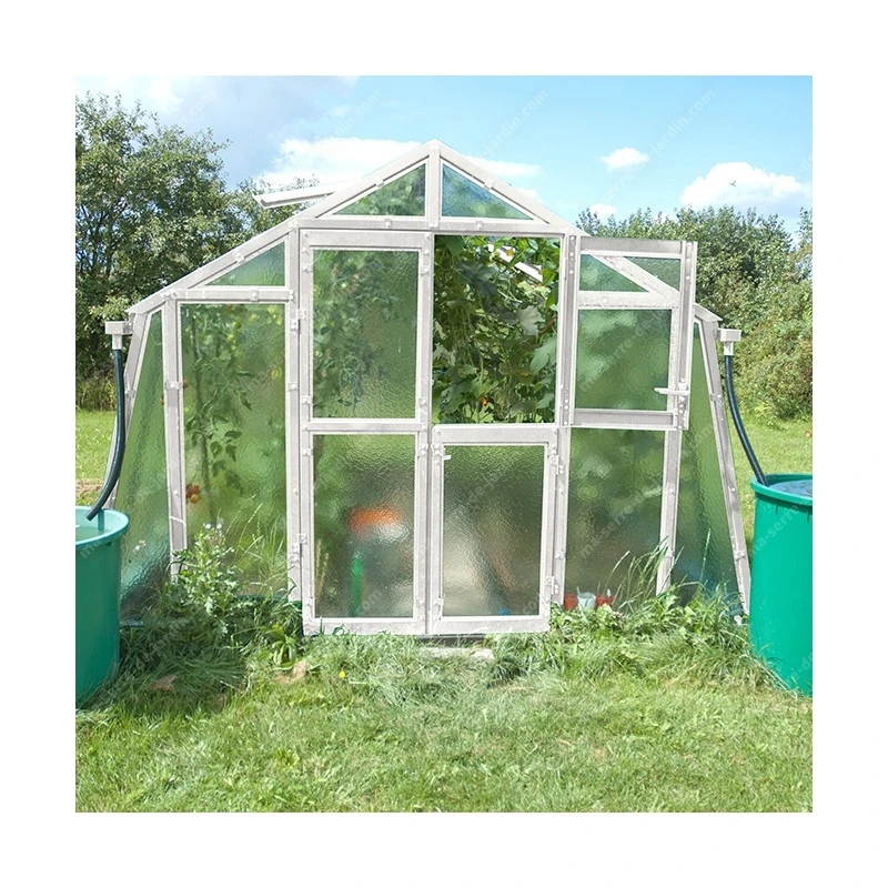 Serre De Jardin 303x452cm 13,69m² Verre Cathédrale 4mm PRIMUS L4,5 - Limes 9 Serre De Jardin 303x452cm 13,69m² Verre Cathédrale 4mm PRIMUS L4,5 - Limes – Image 7