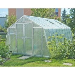 Serre De Jardin 303x452cm 13,70m² En Polycarbonate 8mm VARIANT L4,5 - Limes -Jardin Serre Boutique serre de jardin 303x452cm 1370m en polycarbonate 6mm variant limes 7