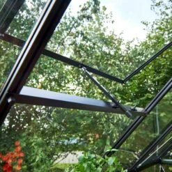 Serre De Jardin 3,9m² Qube 66 Noire En Verre Trempé - Halls -Jardin Serre Boutique serre de jardin 39m qube 66 noire en verre trempe halls 14