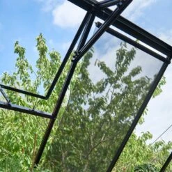 Serre De Jardin 3,9m² Qube 66 Noire En Verre Trempé - Halls -Jardin Serre Boutique serre de jardin 39m qube 66 noire en verre trempe halls 16