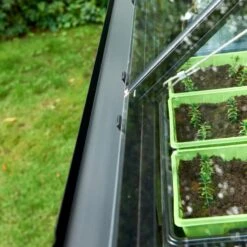 Serre De Jardin 3,9m² Qube 66 Noire En Verre Trempé - Halls -Jardin Serre Boutique serre de jardin 39m qube 66 noire en verre trempe halls 18