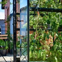 Serre De Jardin 3,9m² Qube 66 Noire En Verre Trempé - Halls -Jardin Serre Boutique serre de jardin 39m qube 66 noire en verre trempe halls 9