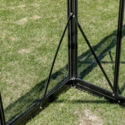 Serre De Jardin 4,35m² En Aluminium Noir Et Verre Trempé Sanus UP! XL4 - Gampre -Jardin Serre Boutique serre de jardin 435m en aluminium noir et verre trempe sanus up xl4 gampre 8