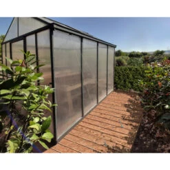 Serre De Jardin 4,8m² En Polycarbonate 10mm Glory Premium - Palram - Canopia -Jardin Serre Boutique serre de jardin 48m en polycarbonate 10mm glory premium palram 11