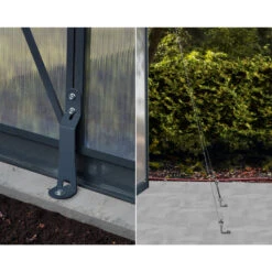 Serre De Jardin 4,8m² En Polycarbonate 10mm Glory Premium - Palram - Canopia -Jardin Serre Boutique serre de jardin 48m en polycarbonate 10mm glory premium palram 12