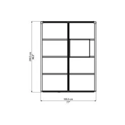 Serre De Jardin 4,8m² En Polycarbonate 10mm Glory Premium - Palram - Canopia -Jardin Serre Boutique serre de jardin 48m en polycarbonate 10mm glory premium palram 9