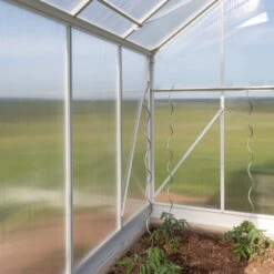 Serre De Jardin Dorado 4,8m² En Aluminium Blanc Et Polycarbonate 6mm – Westmann -Jardin Serre Boutique serre de jardin 48m en polycarbonate 6mm blanc dorado westmann 3