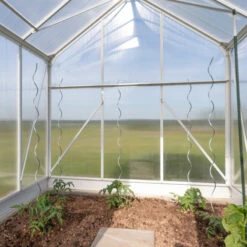 Serre De Jardin Dorado 4,8m² En Aluminium Blanc Et Polycarbonate 6mm – Westmann -Jardin Serre Boutique serre de jardin 48m en polycarbonate 6mm blanc dorado westmann 5