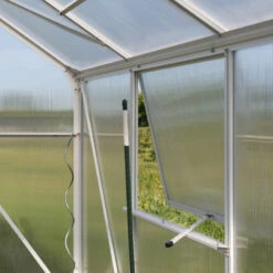 Serre De Jardin Dorado 4,8m² En Aluminium Blanc Et Polycarbonate 6mm – Westmann -Jardin Serre Boutique serre de jardin 48m en polycarbonate 6mm blanc dorado westmann 6