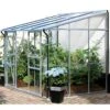 Serre Melissa Ida 4,9m² En Aluminium Naturel Et Verre Trempé 3mm + Embase Incluse – Natura Lams -Jardin Serre Boutique serre de jardin 52m en aluminium anodise et verre trempe ida embase incluse lams